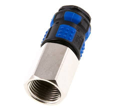 Messing vernickelt DN 7.8 Luftkupplung Muffe G 1/2 Zoll Innengewinde