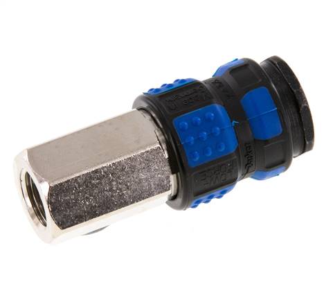 Messing vernickelt DN 7.8 Luftkupplung Muffe G 1/4 Zoll Innengewinde
