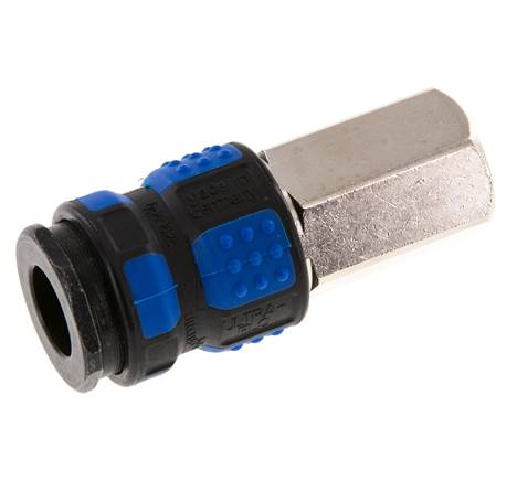 Messing vernickelt DN 7.8 Luftkupplung Muffe G 1/4 Zoll Innengewinde