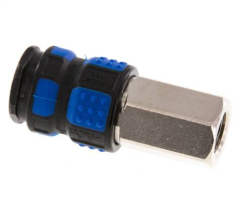 Messing vernickelt DN 7.8 Luftkupplung Muffe G 1/4 Zoll Innengewinde