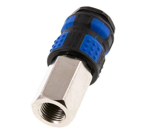 Messing vernickelt DN 7.8 Luftkupplung Muffe G 1/4 Zoll Innengewinde
