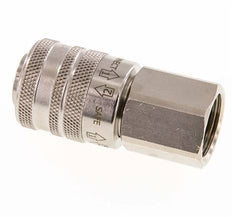 Messing vernickelt DN 7.8 Sicherheitsluftkupplung Muffe G 1/2 Zoll Innengewinde