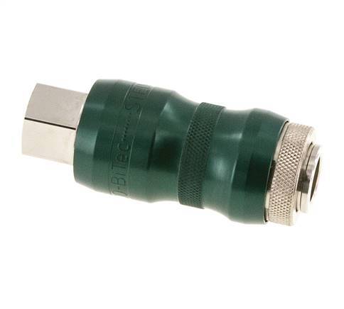 Messing vernickelt DN 7,8 Sicherheits-Luftkupplungsmuffe mit Schiebehülse G 3/8 Zoll Innengewinde