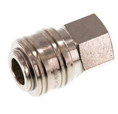 Nickel-plated Brass DN 7.2 (Euro) Air Coupling Socket G 3/8 inch Female Double Shut-Off