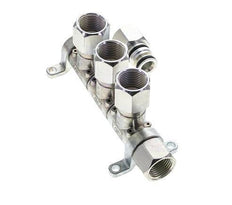 Steel DN 7.2 (Euro) Air Coupling Socket G 1/2 inch Female 3-way