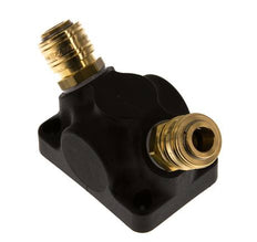 Messing/Kunststoff DN 7.2 (Euro) Luftkupplung Muffe G 3/4 Zoll Innengewinde Wandmontage 2-Wege