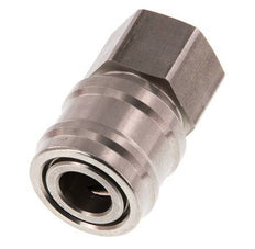 Edelstahl DN 7,2 (Euro) Luftkupplung Muffe G 1/2 Zoll Innengewinde