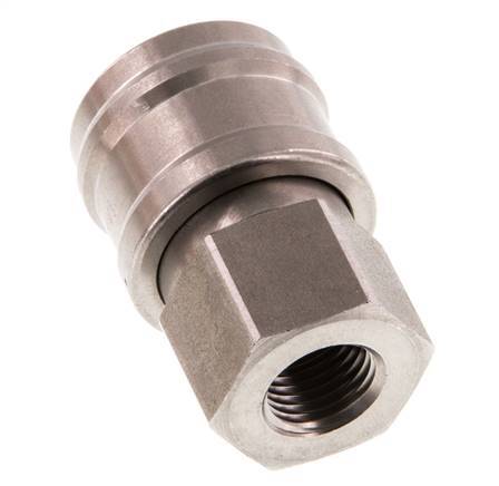 Edelstahl DN 7,2 (Euro) Luftkupplung Muffe G 1/4 Zoll Innengewinde