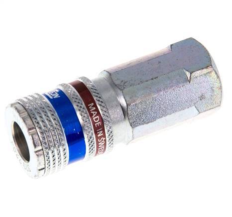 Stahl/Messing DN 7,6 (7,2 Euro) Sicherheitsluftkupplung Muffe G 3/8 Zoll Innengewinde