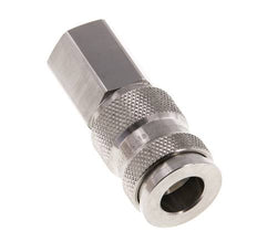 Edelstahl 316L DN 7.8 Luftkupplung Muffe G 1/4 Zoll Innengewinde Doppelabsperrung