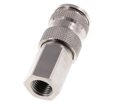 Edelstahl 316L DN 7.8 Luftkupplung Muffe G 1/4 Zoll Innengewinde Doppelabsperrung