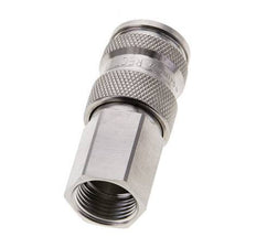 Stainless Steel 316L DN 7.8 Air Coupling Socket G 3/8 inch Female Double Shut-Off