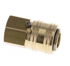 Messing DN 7,2 (Euro) Luftkupplungsmuffe mit Schloss