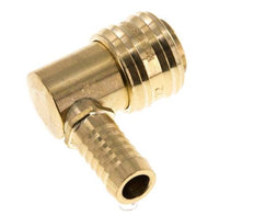 Messing DN 7,2 (Euro) Luftkupplungsmuffe 13 mm Schlauchsäule 90-deg