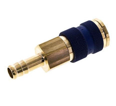 Messing DN 7.2 (Euro) Blau kodierte Luftkupplungsmuffe 9 mm Schlauchpfeiler