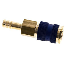 Messing DN 7.2 (Euro) Blau kodierte Luftkupplungsmuffe 9 mm Schlauchpfeiler