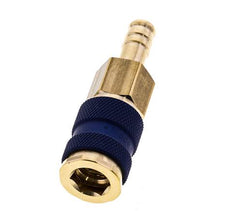 Messing DN 7.2 (Euro) Blau kodierte Luftkupplungsmuffe 9 mm Schlauchpfeiler