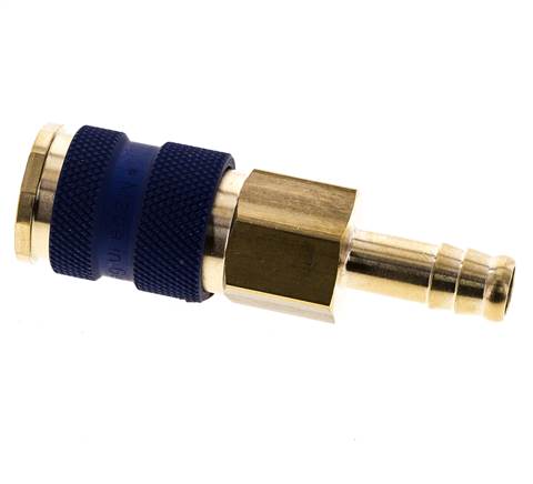 Messing DN 7.2 (Euro) Blau kodierte Luftkupplungsmuffe 9 mm Schlauchpfeiler