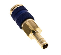 Messing DN 7.2 (Euro) Blau kodierte Luftkupplungsmuffe 9 mm Schlauchpfeiler