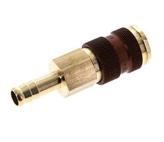 Messing DN 7.2 (Euro) Braun kodierte Luftkupplungsmuffe 9 mm Schlauchpfeiler
