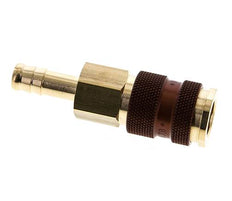 Messing DN 7.2 (Euro) Braun kodierte Luftkupplungsmuffe 9 mm Schlauchpfeiler