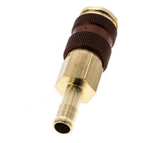 Messing DN 7.2 (Euro) Braun kodierte Luftkupplungsmuffe 9 mm Schlauchpfeiler