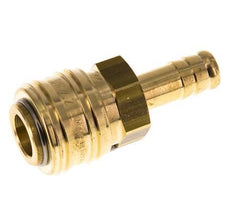 Messing DN 7,2 (Euro) Luftkupplungsmuffe 10 mm Schlauchsäule Doppelabsperrung