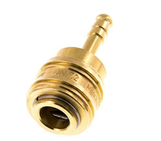 Messing DN 7,2 (Euro) Luftkupplungsmuffe 6 mm Schlauchsäule Doppelabsperrung