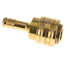 Messing DN 7,2 (Euro) Luftkupplungsmuffe 8 mm Schlauchsäule Doppelabsperrung