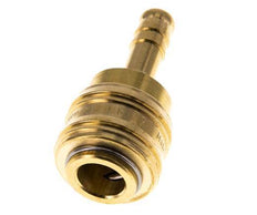 Messing DN 7,2 (Euro) Luftkupplungsmuffe 8 mm Schlauchsäule Doppelabsperrung