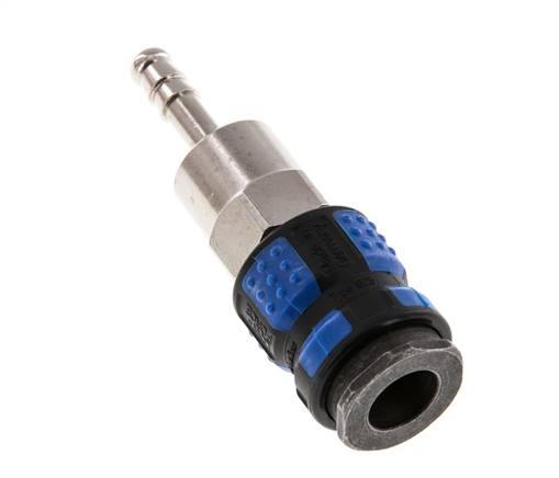 Messing vernickelt DN 7.8 Luftkupplungsmuffe 6 mm Schlauchpfeiler