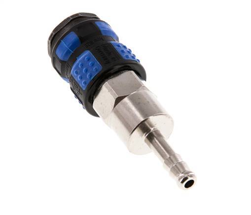 Messing vernickelt DN 7.8 Luftkupplungsmuffe 6 mm Schlauchpfeiler