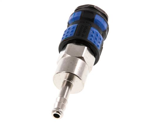 Messing vernickelt DN 7.8 Luftkupplungsmuffe 6 mm Schlauchpfeiler