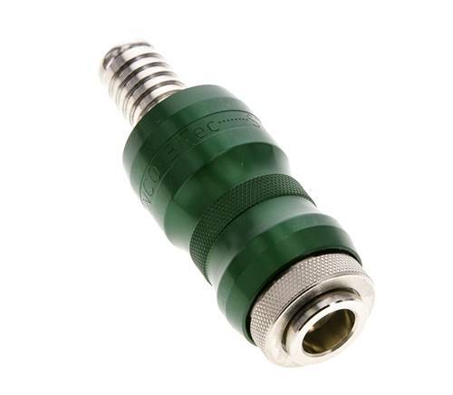 Messing vernickelt DN 7,8 Sicherheits-Luftkupplungsmuffe mit Schiebehülse 13 mm Schlauchpfeiler