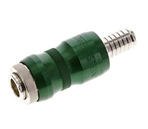 Messing vernickelt DN 7,8 Sicherheits-Luftkupplungsmuffe mit Schiebehülse 13 mm Schlauchpfeiler