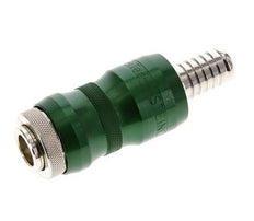 Messing vernickelt DN 7,8 Sicherheits-Luftkupplungsmuffe mit Schiebehülse 13 mm Schlauchpfeiler