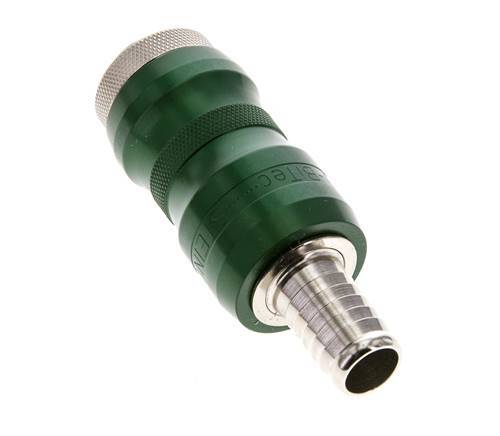 Messing vernickelt DN 7,8 Sicherheits-Luftkupplungsmuffe mit Schiebehülse 13 mm Schlauchpfeiler