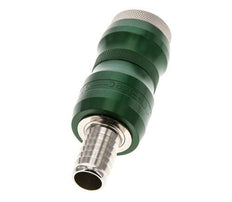 Messing vernickelt DN 7,8 Sicherheits-Luftkupplungsmuffe mit Schiebehülse 13 mm Schlauchpfeiler