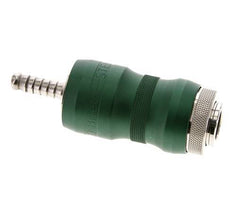 Messing vernickelt DN 7,8 Sicherheits-Luftkupplungsmuffe mit Schiebehülse 6 mm Schlauchpfeiler