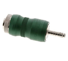 Messing vernickelt DN 7,8 Sicherheits-Luftkupplungsmuffe mit Schiebehülse 6 mm Schlauchpfeiler