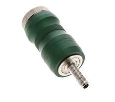 Messing vernickelt DN 7,8 Sicherheits-Luftkupplungsmuffe mit Schiebehülse 6 mm Schlauchpfeiler