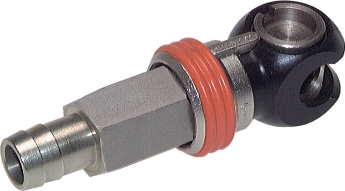 Stahl DN 8 Sicherheits-Luftkupplungsmuffe 9 mm Schlauchpfeiler