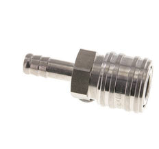 Edelstahl DN 7,2 (Euro) Luftkupplungsmuffe 9 mm Schlauchsäule Doppelabsperrung