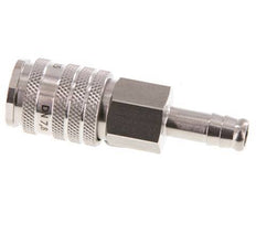 Edelstahl DN 7,8 Luftkupplungsmuffe 9 mm Schlauchsäule Doppelabsperrung