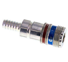 Stahl/Messing DN 7,6 (7,2 Euro) Sicherheits-Luftkupplungsmuffe 10 mm Schlauchpfeiler