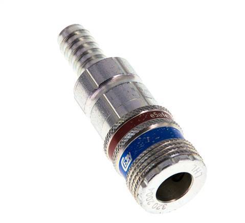 Stahl/Messing DN 7,6 (7,2 Euro) Sicherheits-Luftkupplungsmuffe 10 mm Schlauchpfeiler
