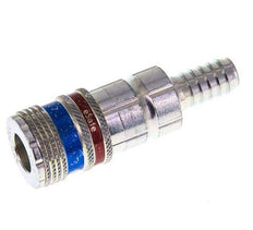 Stahl/Messing DN 7,6 (7,2 Euro) Sicherheits-Luftkupplungsmuffe 10 mm Schlauchpfeiler