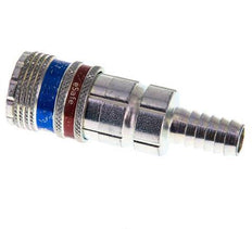 Stahl/Messing DN 7,6 (7,2 Euro) Sicherheits-Luftkupplungsmuffe 10 mm Schlauchpfeiler