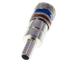 Stahl/Messing DN 7,6 (7,2 Euro) Sicherheits-Luftkupplungsmuffe 10 mm Schlauchpfeiler