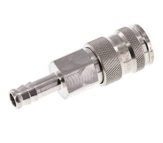 Edelstahl 316L DN 7.8 Luftkupplungsmuffe 9 mm Schlauchsäule Doppelabsperrung